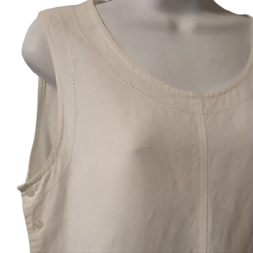 Cali Cali vintage off white tank maxi dress size L